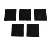 Filtro de compost, 5 piezas de algodón de carbón activado de 8 x 8 x 0,5 cm para contenedor de compost, cuadrado, reducción de olores