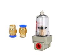 Filtro de compresor de bomba de aire 1/4, tanque de captura de aceite Universal neumático, puede eliminar impurezas, separador de agua comprimido(AF PC4-02)
