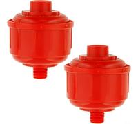 Filtro de dispositivo de pulverización de aire de 1/4 pulgadas para mini trampa de agua, separador de humedad para herramientas de pintura HVLP, unidad compacta roja (B)