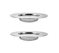 Filtro de Fregadero de Acero Inoxidable Set, 2 Pcs Filtro de Fregadero, Unidades de Colador de Desagüe de Ducha, Tamiz de la Trampa de Pelo, para Baño, Lavandería