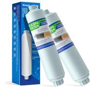 Filtro de manguera de jardín para llenar jacuzzi/piscina/spa, reduce considerablemente los sedimentos, cloro, metales pesados y olores, rosca estándar de manguera de jardín de 3/4 pulgadas, filtro de