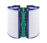 Filtro De Repuesto, Compatible Con Dyson, HP04 TP04 DP04 TP05 DP05 Purifi-er De Aire Sellado De Dos Etapas 360 ° Pure Cool Fan Filtro De Componente De Filtración De Aire De Vidrio Combinado(White)