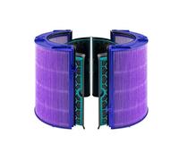 Filtro De Repuesto, Compatible Con Dyson, HP04 TP04 DP04 TP05 DP05 Purifi-er De Aire Sellado De Dos Etapas 360 ° Pure Cool Fan Filtro De Componente De Filtración De Aire De Vidrio Combinado(Purple)