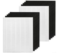 Filtro de repuesto HEPA y carbón activado compatible con Coway AIRMEGA AP-1512HH AP-1518R para un rendimiento completo de purificación de aire (2+8)