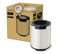 Filtro de Repuesto Original Philips para Purificador de Aire Serie 1000 AC1711, AC1715, HEPA NanoProtect + Carbón Activo, 12 Meses de Vida Útil (FY01700/30)