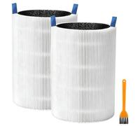 Filtro de repuesto para purificador de aire Blueair Blue Pure 511: H13 True HEPA y filtro de aire de carbón activado, paquete de 2