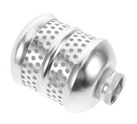 Filtro de Riego de Manguera de Jardín de Aluminio Plata | Sistema de Filtración para Riego por Goteo, Protege la Entrada de Bombas, Uso en Jardín