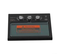 Filtro de soldadura oscurecimiento automático con panel solar, disco protector LCD DIN9-DIN13, tiempo de respuesta de 0,1 ms, protección UV/IR para casco de soldador, 110 x 90 mm