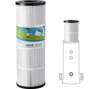 Filtro para piscina VEVOR, cartucho de repuesto de 4,6 m², compatible con Hayward C500, CX500-RE, Pleatco, seguro para niños y mascotas, diseño plisado de tres capas, fácil de limpiar, 508x178 mm, 1 u