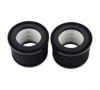 Filtro purificador de aire de repuesto para TaoTronics TT-AP001 H13 True HEPA filtro de carbón activo filtro de aire de interior, color negro