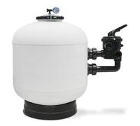 Filtro Soplado 500D para Piscina marca ION PURE | Caudal 9 m³/h | Conexión 1½” | Carga Arena 100 kg | Válvula Lateral 6 Vías Incluida | Alta Resistencia y Fácil Mantenimiento