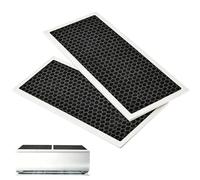 Filtros de aire acondicionado - Hoja de repuesto reutilizable de 2 piezas, hoja de filtro de carbono para HVAC, para casa comercial, refrigeración de verano, calefacción de invierno