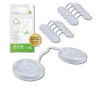Filtros de nariz O2 con filtración 3M, pantallas nasales para alergias, polvo y humo, filtros de nariz sin medicamentos y sin látex, protección invisible contra alergias (mediano x 10)