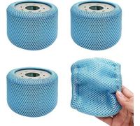 Filtros de repuesto para spas Whirlpool, compatibles con todos los modelos Mspa, juego de 4 unidades, con cubierta de malla, filtro para piscinas con 90 orificios, artículos para jacuzzi