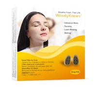Filtros nasales WoodyKnows para actividades con polvo, herramienta útil para realizar trabajos industriales, bronceado, cuidado personal y tareas domésticas (XL, 4 filtros + 48 reemplazos)