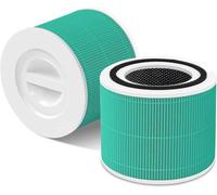 Filtros para purificador de aire HEPA, juego de 2 unidades - 3 en 1, nivel H13 - para el modelo Levoit Core 300 - con carbón activado - Elimina el 99,98% de la contaminación del aire y el humo - ideal