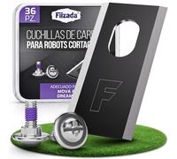 Filzada® 36x Cuchillas Robot Cortacésped Carbono aptas para Mova y Dreame