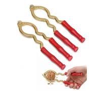 FIMWOLZ 2PCS Nuez Quebradora de Alta Calidad para Nueces y Avellanas, Mango Ergonómico para Fácil Apertura, Ideal para Hogar y Cocina, Robusto y Duradero