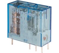 Finder serie 40 - Rele mini Automático reticulado 5mm 2 conmutado 8a 12vdc, transparente