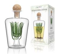 Final Touch Decantador de Tequila de Agave con tapón de Corcho portugués Totalmente Natural, Capacidad para 850 ml de Licor