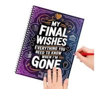 Final Wishes Planner - Legacy Planning Workbook Journal, Estate Arrangement Record Book | Structured End Of Life Documentation Organizer Guided Personal Information Archive Comprehensive Memorial Prep