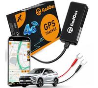 findCar - Localizador GPS 4G para Coche Moto y Camión con Conexión Directa a la Batería y SIM Integrada, Rastreador con App, Alerta Antirrobo, Exceso Velocidad y Geovalla, Suscripción Flexible
