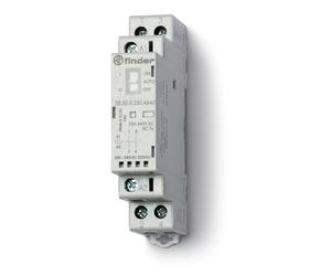 Finder 25A Doble NO Contacto Modular Con LED 12V CA/CC - 22.32.0.012.4340