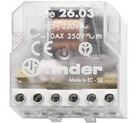 Finder 260380120000 - contactor para la caja de 12 VAC 1 NO / 1 NC 10 A