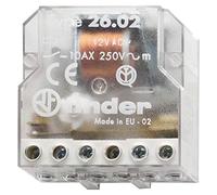 Finder 260880120000PAS - Telerruptor/conmutador encastrable, 4 secuencias, 2 NA - AC (50Hz) - 12 V, 4,5 x 2,2 x 4,7 cm, transparente