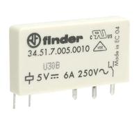 Finder 34.51 5x Relé Electromagnético SPDT 5V DC 6A 34.51.7.005.0010