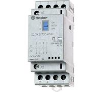 Finder serie 22 - Contactor modular 3n 1nc 48v agsno2 indicador +led