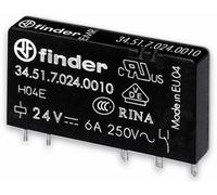 Finder – Mini relé Serie 34 para circuito impreso 5 mm 1 contacto conmutado 24 VDC
