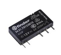 Finder Relé mini Serie 34 34.51.7.012.0010 - circuito impreso 5 mm 1P 6A 12 V CC contacto conmutado