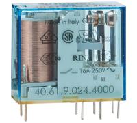 Finder Serie 40 - Rele Mini reticulado conmutado 16a 24vdc agsno2