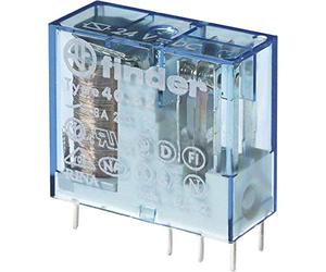 Finder serie 40 - rele reticulado 5mm 2 conmutado 8a 24vdc sensible