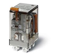 Finder serie 56 - Rele potencia 2 contactos 12a 12vac agcdo pulsador +indicador