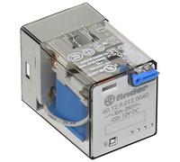 Finder serie 60 - Rele industrial 2 contactos 12vdc agni+au pulsador +indicador