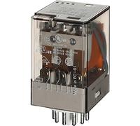 Finder serie 60 - Rele industrial undecal 230vac 3 contactos pulsador +indicador