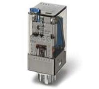 Finder serie 60 - Rele industrial undecal 24vac puls+led+indicador mecanismo
