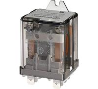 Finder Serie 62 - Rele Potencia faston-250 230vac 2 contactos pulsador +indicador