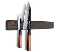 FINDKING 40cm Fraxinus americana madera barra magnético para cocina cuchillos, fuerte imán bloque organizador porta montaje en pared para cocina herramientas utensilios (cuchillos no incluidos)