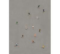 Fine Little Day Lámina Skiers 40x50 cm gris