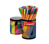 Fineliner - STABILO point 88 - ARTY - Tin of 45 - Assorted Colours