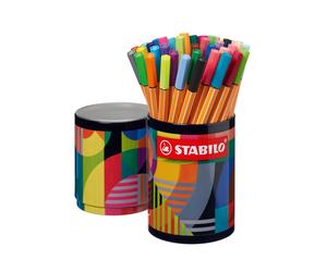 Fineliner - STABILO point 88 - ARTY - Tin of 45 - Assorted Colours