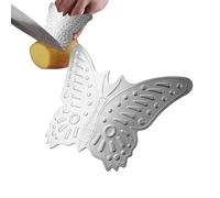 Finger Protector For Cutting Food | 2.95x2.36 Inches, Stainless Steel Finger CuttingShield | AdjustableFinger Cutting Shield, Kitchen Defense With Pattern For Chopping Vegetables