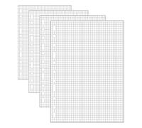 Finocam - 3002 Recambio 155 x 215 Cuadrícula - 50 hojas cuadrícula de 4 x 4 mm (Paquete de 4)