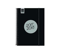 Finocam 633086018 - Agenda de espiral E10, semana vista, color negro