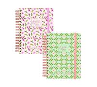FINOCAM Agenda Anual 2027 Flower Journal Wire-O Tapa Extra con Goma