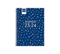 Finocam - Agenda Cool 2023 2024 Semana Vista Horizontal Septiembre 2023 - Junio 2024 (curso lectivo) + Julio y Agosto resumidos Azul Español