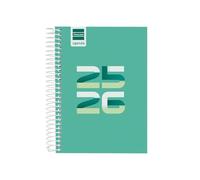 Finocam - Agenda Cool Curso 2025 2026 1 Día Página Septiembre 2025 - Junio 2026 (curso lectivo) + Julio y Agosto resumidos Verde Español